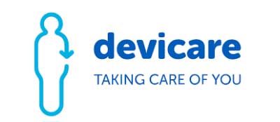 ref-web_DEVICARE Logotipo Devicare "taking care of you" en color